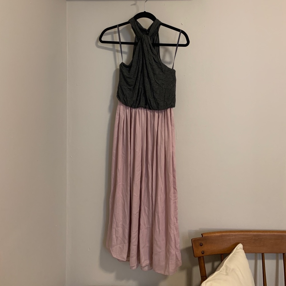 Ann Taylor LOFT Mixed Media Midi Dress Size S